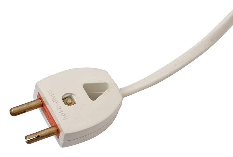 HANSH Bulb Holder Hanging 2 Meter Flexible Wire with 2 Pin Plug White Pack of 1 - Image 3