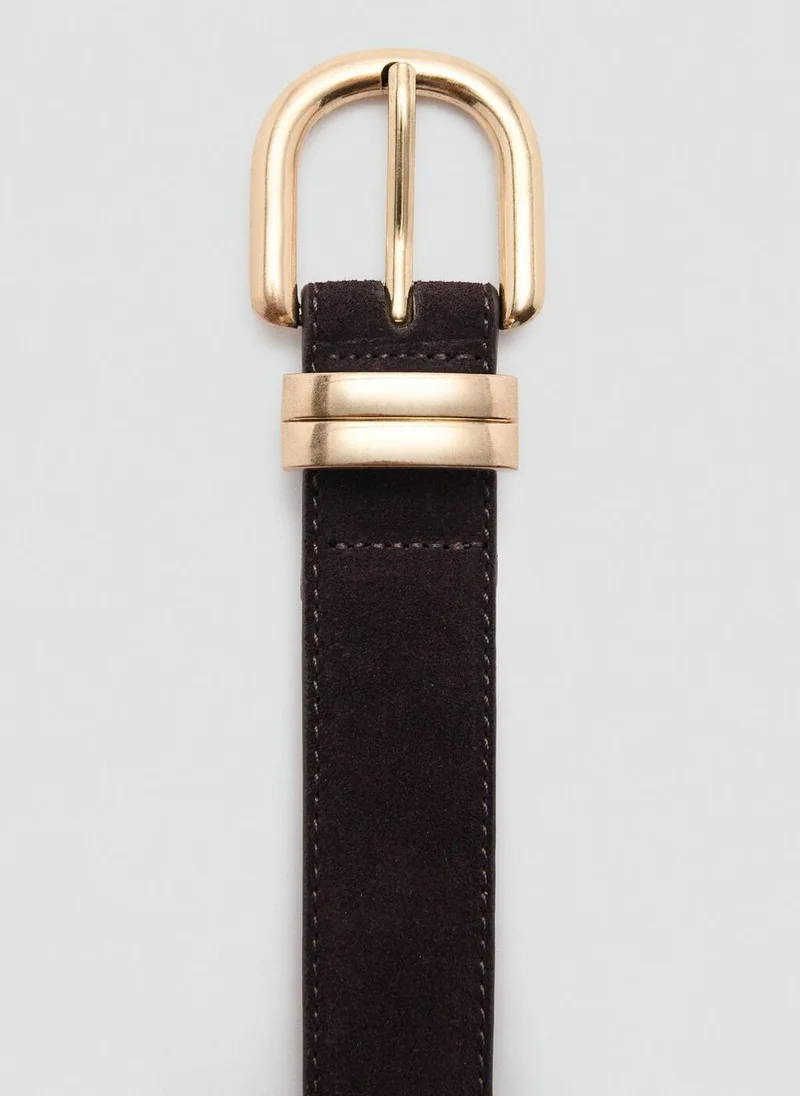 Mango  Suede leather belt for Women | Best Price UAE