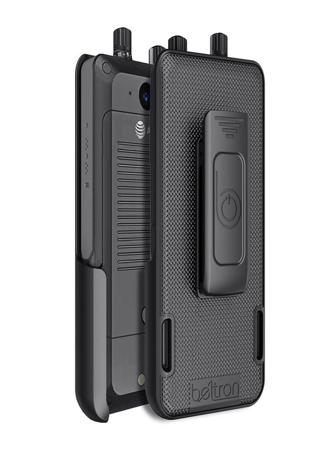 حامل مشبك حزام BELTRON Sonim XP5Plus المنزلق، جراب مشبك حزام دوار شديد التحمل لهاتف Sonim XP5 Plus XP5900 (AT&T FirstNet) - متين وموثوق وخفيف الوزن - Image 3