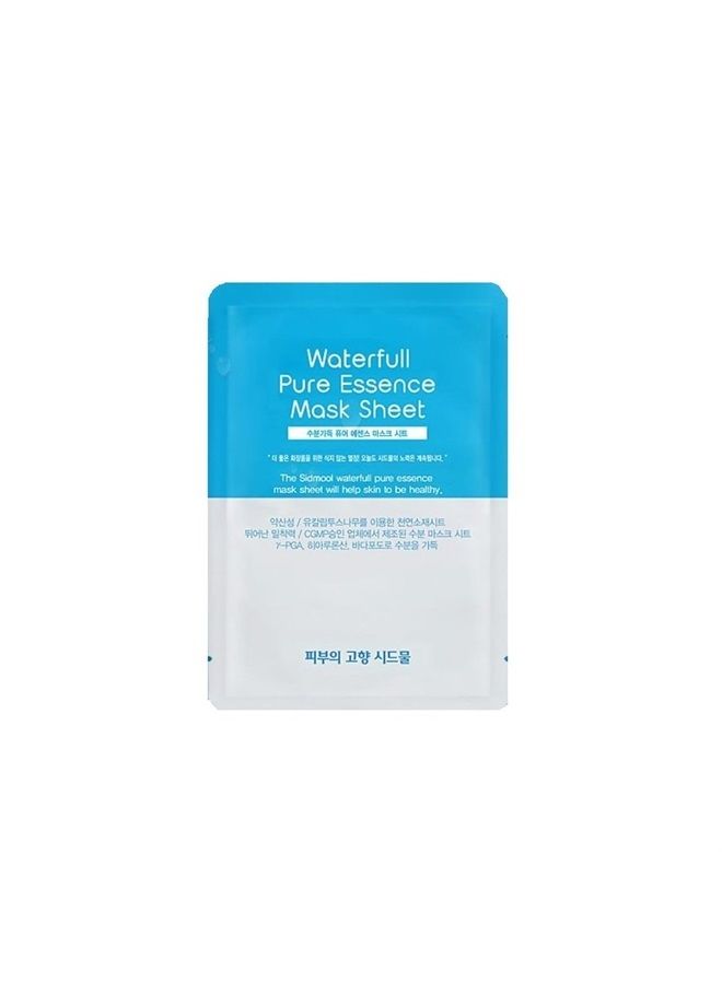 Sidmool Waterfull Pure Essence Mask Sheet 0.8 oz X 8 Moisture Facial Pack - Image 2