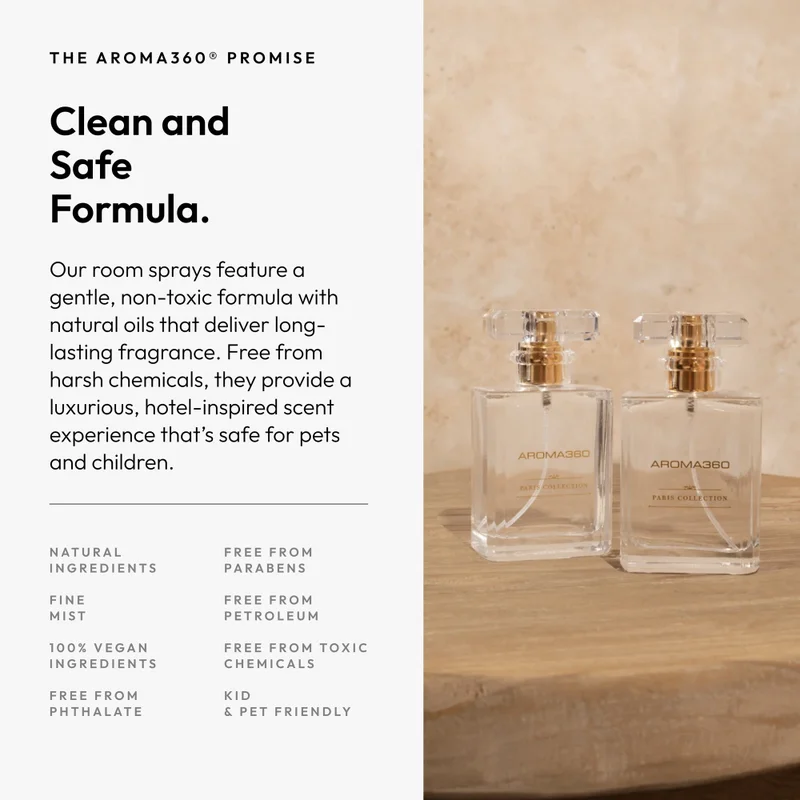 Aroma360  Aroma360-24K Magic - Essential Oil Room Spray Duo - Hotel Inspired Aromatherapy - Hints of Zesty Citrus, Floral Jasmine, & Lily - Hypoallergenic - 2 Pack  | Best Price UAE