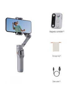 hohem Smart Phone Gimbal Stabilizer, Ultra Light Comfortable Grip Mobile Phone Gimbal, Portable And Foldable Phone Stabilizer, Sturdy Durable Phone Holder For Recording Vlogging, (Grey, Set 1)  - Image 1