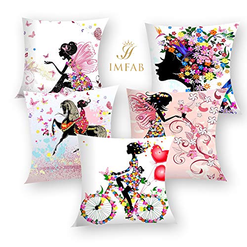 IM FAB IMFAB Digital Printed Canvas Cotton Cushion Covers 24X24 inches (Set of 5 pcs) - Image 2