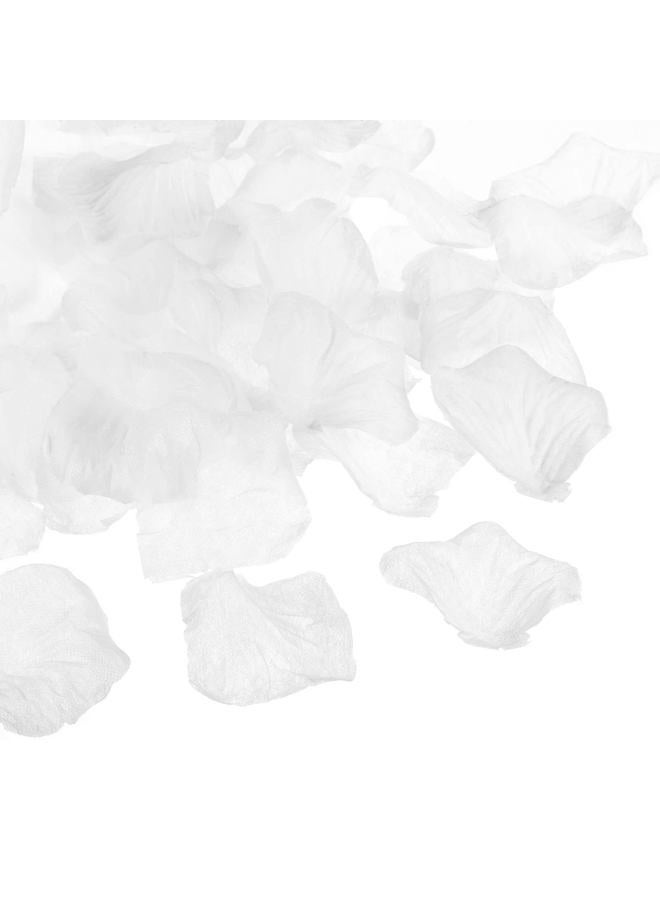 PATIKIL Artificial Rose Petals, 1200Pcs Fake Flowers Silk Petal Decoration Supplies for Romantic Night Wedding Party Event Decor, White - Image 1