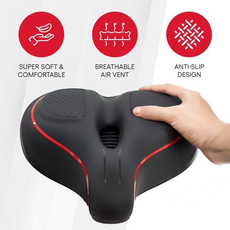 TrubliFit Replacement Extra Wide Seat for Original Peloton Bike & Bike+ and The Cross Training Bikes, Oversized Seat Cushion, Saddle Replacement for Women & Men, Accessory for Peloton - Image 5