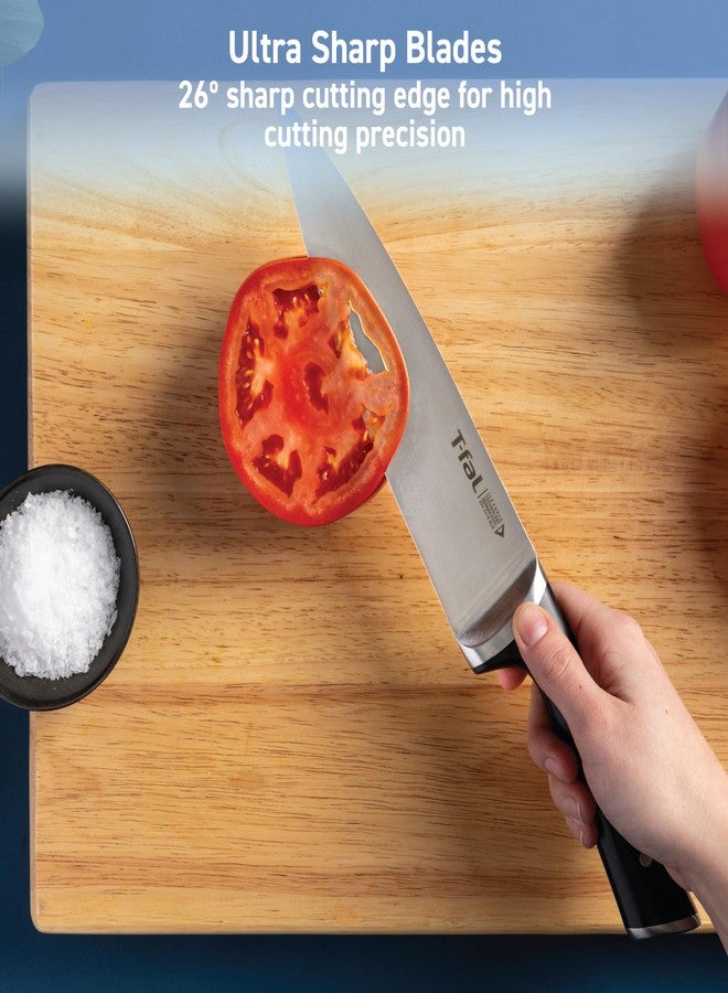 T-fal Ice Force German Stainless Steel Kitchen Scissors 6 Inch, Long Lasting Sharpness, High Cutting Precision, Superior Durability, Ultra Sharp, Cook Tool, Cookware Kitchen Gadget, Home, Black - Image 4