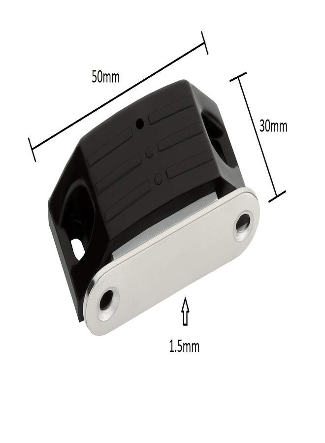Nixnine Virgin Plastic Door Magnet/Door Catcher/Door Magnetic Stopper, Door Magnetic Holder, Door Stopper & Cabinet, Drawer, Cupboard, Dresser (5cm x 3cm x 1.5cm) Pack of 8 (Brown) - Image 3