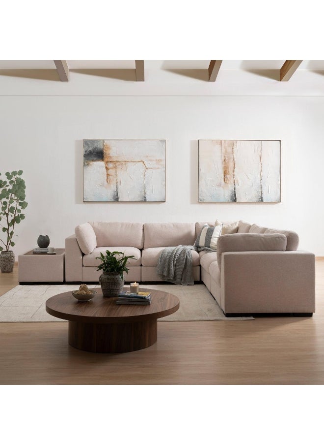 Pan Home Beact Armless Sofa - Beige  - Image 1
