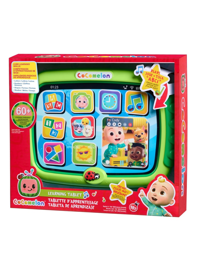 Just Play Just Play CoComelon Learning Tablet, 60+ Learning Phrases, Sing-Along to The “The Alphabet Song, Kids Toys for Ages 18 Month  - Image 1