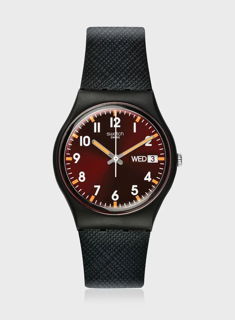 Swatch Sir Red Analog Watch