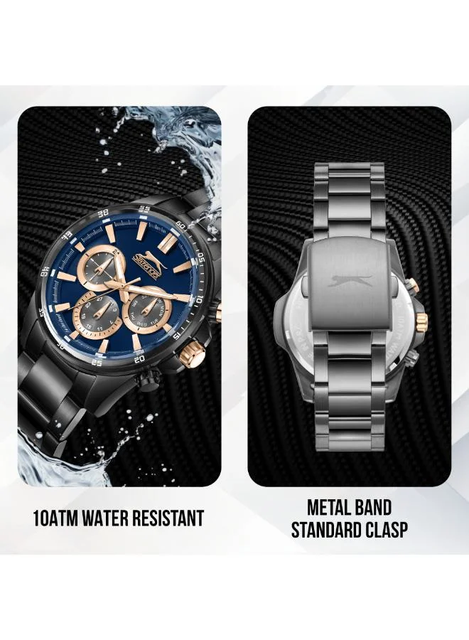 Slazenger  Men's Metal Multi Function Watch SL.9.2456.2.06 - 43 mm for Men | Best Price UAE