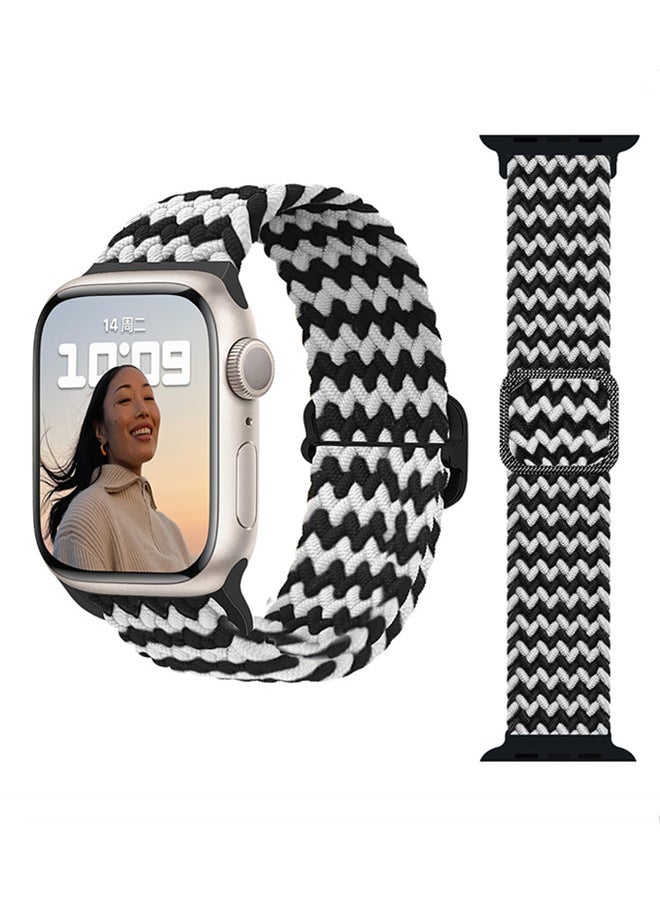 ISank - Nylon Solo Loop Strap Compatible with Apple Watch 45/44/42mm SE /Series 7/6/5/4/3/2/1 - Image 1