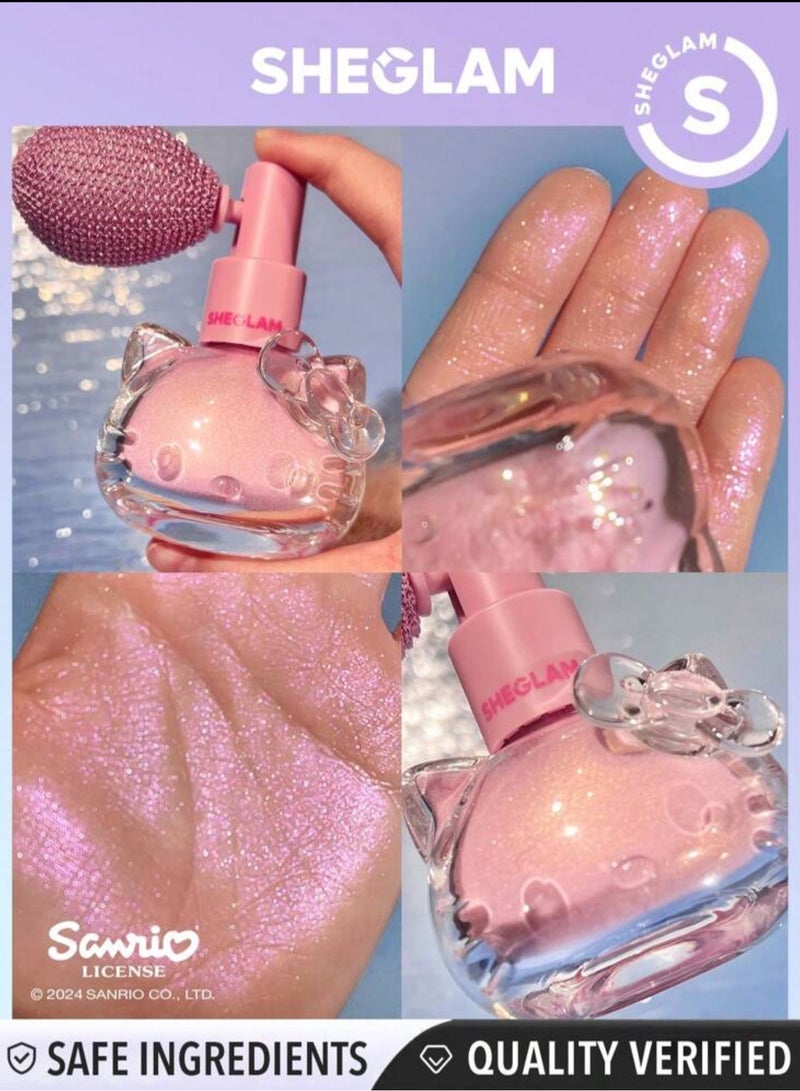 SHEGLAM Bow-Utiful Highlighting Body Mist-Kitty Pink - Image 4