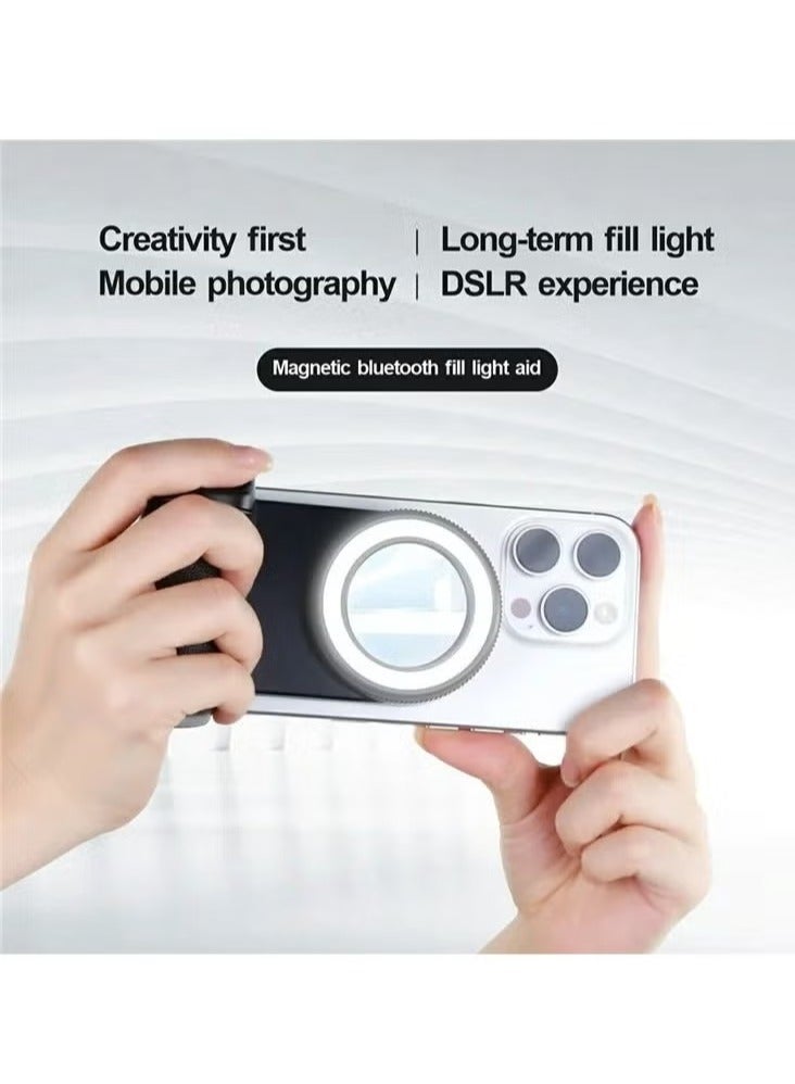 MIGOFAST BBC 9 Magnetic Selfie Light Aid For Smartphones  LED Video Ring Light With Adjustable Brightness & Bluetooth Remote  Rechargeable Magnetic Clip On Fill Light For Vlogs Reels Video Calls & Selfies  Portable Phone Ring Light for Android & iPhone - Image 2