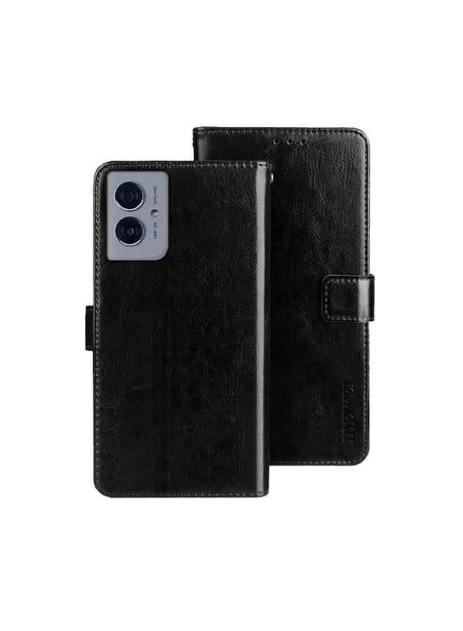 The Bros Case For Motorola Moto G55 5G Crazy Horse Texture Leather Phone Case