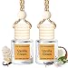 Tyrikuu Hanging Car Air Freshener Long Lasting Essential Oil Diffuser NonToxic Vanilla Cream Scent Cute Car Fresheners for Women 2 Pack Made in USA - Image 2