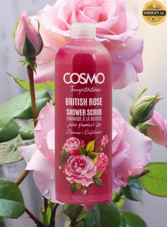 COSMO 5 Pieces Temptation British Rose Shower Scrub  - Image 2