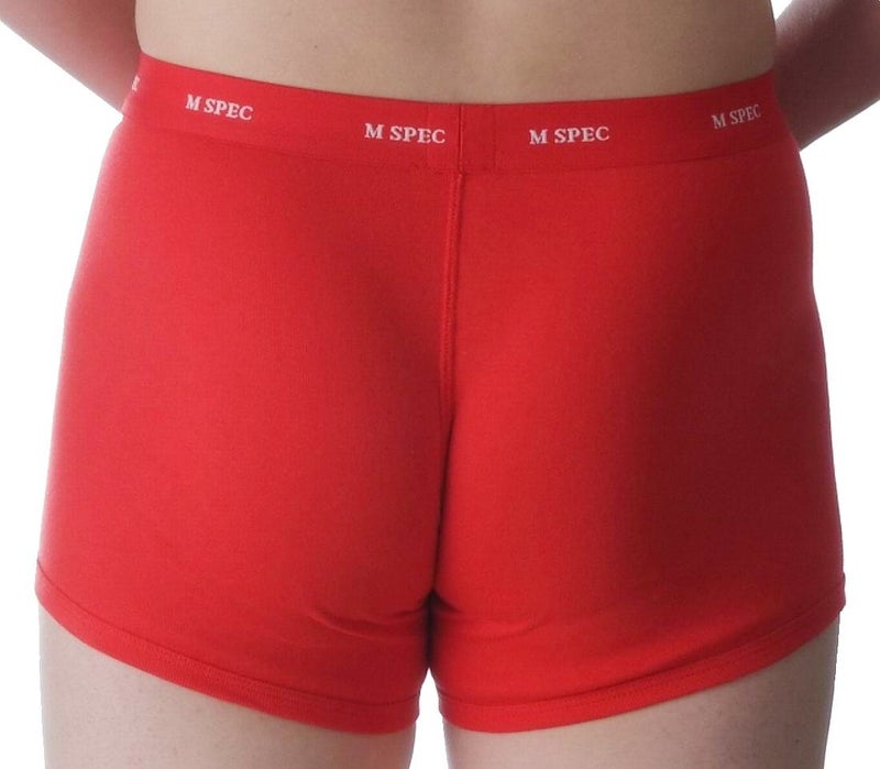 MSPEC Men's Boxer Briefs 3D-Crotch Breathable/Comfortable MS-01 Red 3XL - Image 3