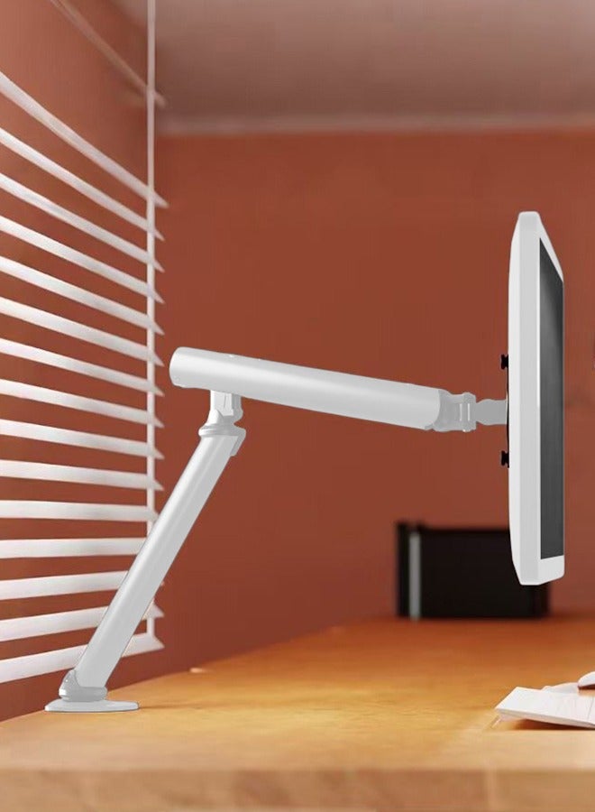 XiuWoo Full Motion Monitor Stand,Tilt Swivel Single Monitor Arm Mount For 15-32 Inch Screen With Desk C-Clamp And Grommet Option  - Image 3