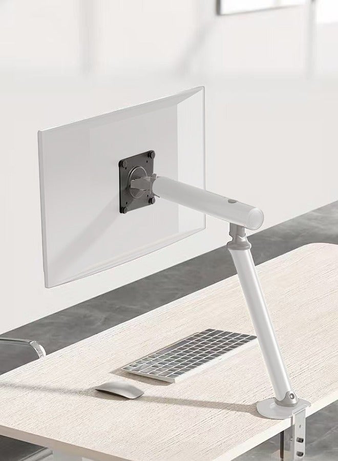 XiuWoo Full Motion Monitor Stand,Tilt Swivel Single Monitor Arm Mount For 15-32 Inch Screen With Desk C-Clamp And Grommet Option  - Image 5