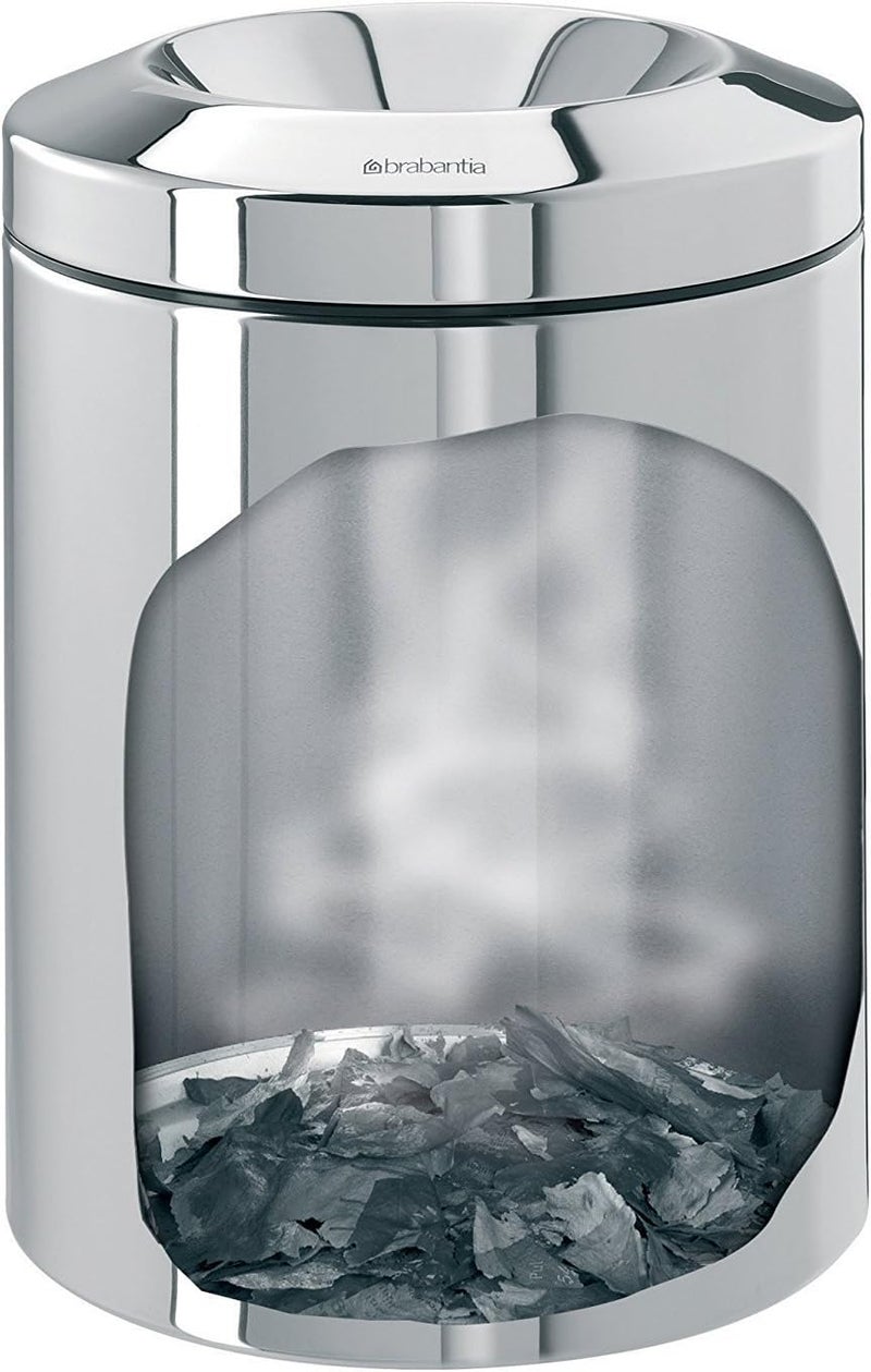 Brabantia 378928 Flameguard Waste Paper Bin, 7 L - Brilliant Steel - Image 2