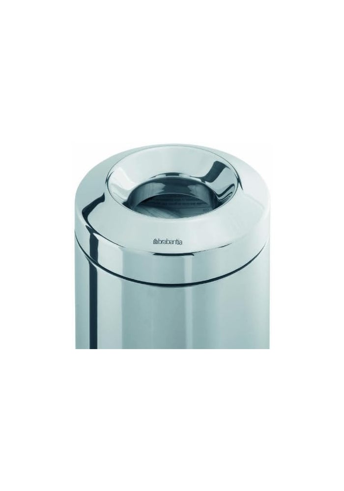 Brabantia 378928 Flameguard Waste Paper Bin, 7 L - Brilliant Steel - Image 5
