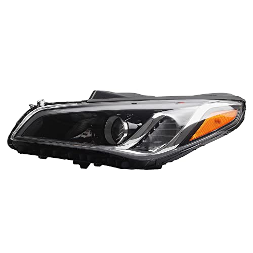 Dasbecan Halogen Headlight Compatible With Hyundai Sonata 2015 2016 2017 Left Driver Side Headlamp Assembly Replaces HY2502183 92101C2000 92101C2000 Without Bulbs