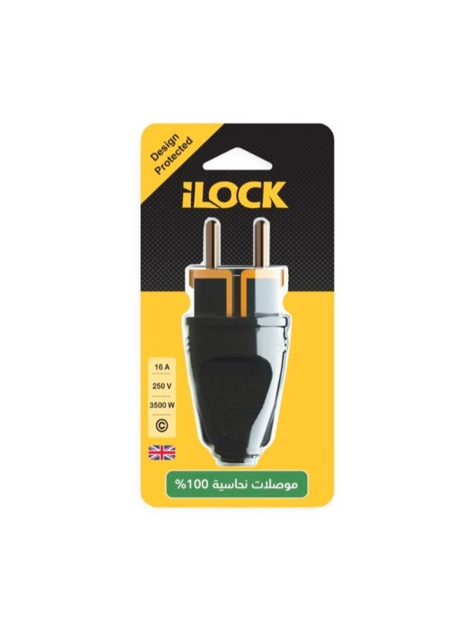 Power Male Plug 16A – 250V-3500W-Black