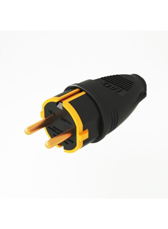 Power Male Plug 16A – 250V-3500W-Black