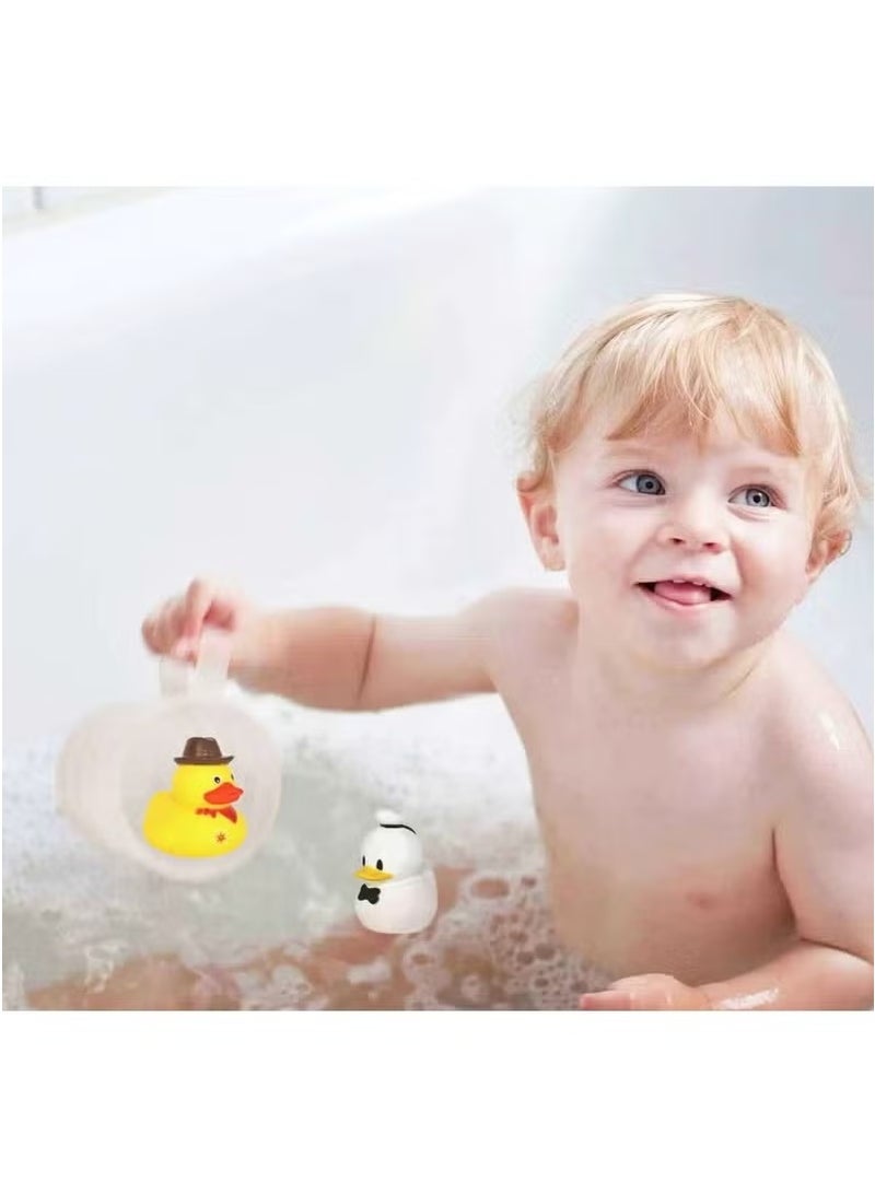 10-Piece Little Yellow Duck Bath Toys, Fun Role-Playing Water Toys for Kids, Ideal for Bath/Swimming/Water Play - Image 2