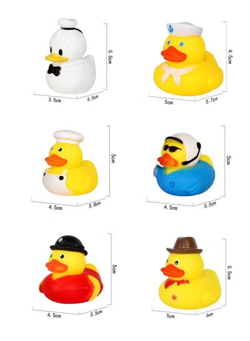10-Piece Little Yellow Duck Bath Toys, Fun Role-Playing Water Toys for Kids, Ideal for Bath/Swimming/Water Play - Image 5