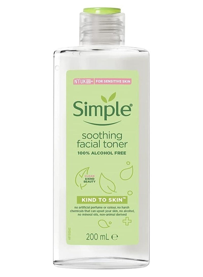 سمبل تونر للوجه لا يسبب الحساسية للبشرة للحفاظ على بشرتك منتعشة ، 200 مل - Image 1