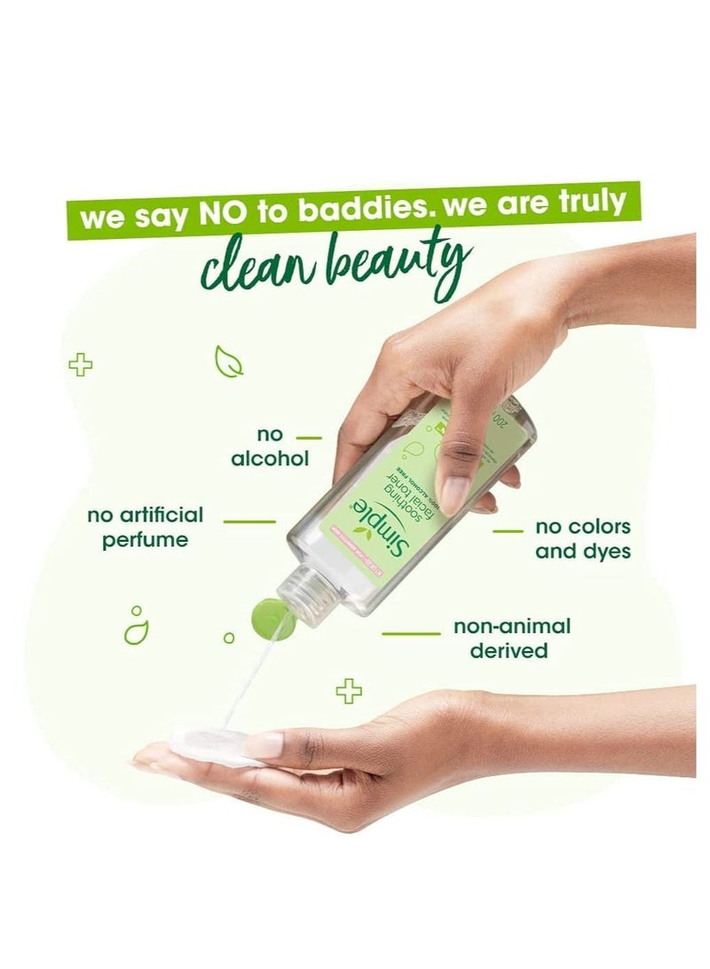 سمبل تونر للوجه لا يسبب الحساسية للبشرة للحفاظ على بشرتك منتعشة ، 200 مل - Image 3