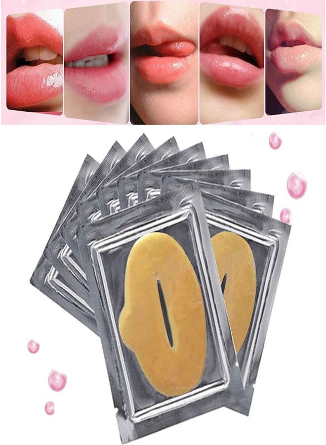 KlsyChry 24K Gold Bio Collagen Crystal Lip Mask Gel Pads for Remove Lines, Moisturizing, Anti-Wrinkle, Anti-Aging, Nourishing & Hydrating Lip Mask Sheet Patches (15Pcs/Set) - Image 3