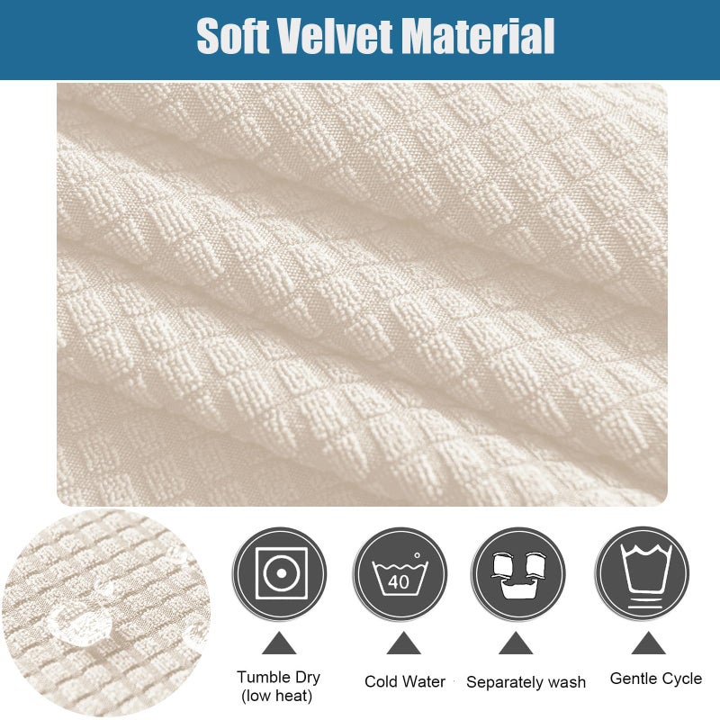 Fuangui Banquet Armchair Slipcover Waterproof Chair Covers With Arms Stretch Club Chair Slipcover Soft Armchair Sofa Covers Anti-Slip Furniture Protector For Dogs Pets Home Living Room Decor 03 - Image 4