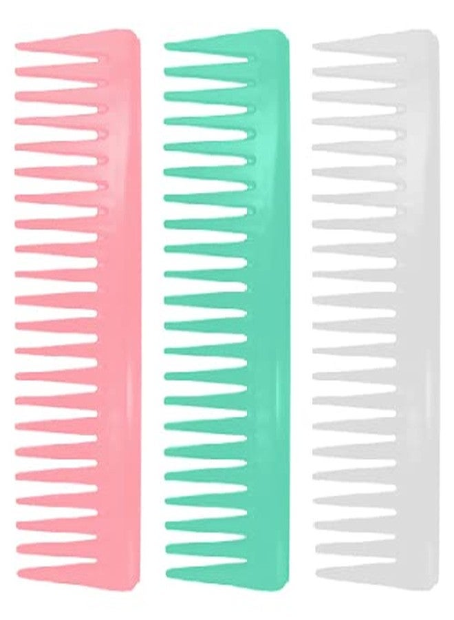 Ghelonadi Massage Hair Brush Comb Women Wide Tooth Hair Brushes Salon Hairdressing Styling Curly Hair Comb Multicolor (3 PCS Big Hair Comb) - Image 1