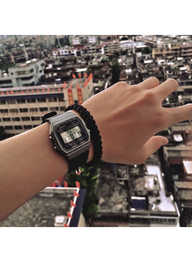 Casio Casio F91W Unisex Retro Square Black Watch Student Watch F-91Wm-1Bv With Screen Protector - Image 3