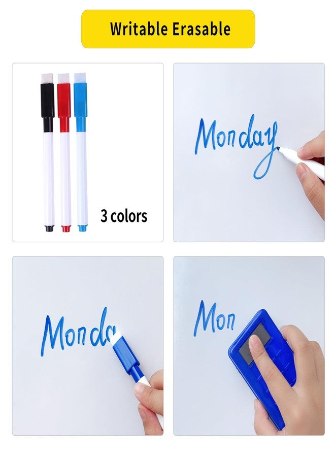 Dr. Magnet Magnetic Whiteboard Contact Paper 24" x 36" Peel and Stick Dry Erase White Board for Wall Self-Adhesive Decal Wallpaper Sticker for Office, Home, with Marker, Eraser and Magnet - Image 5