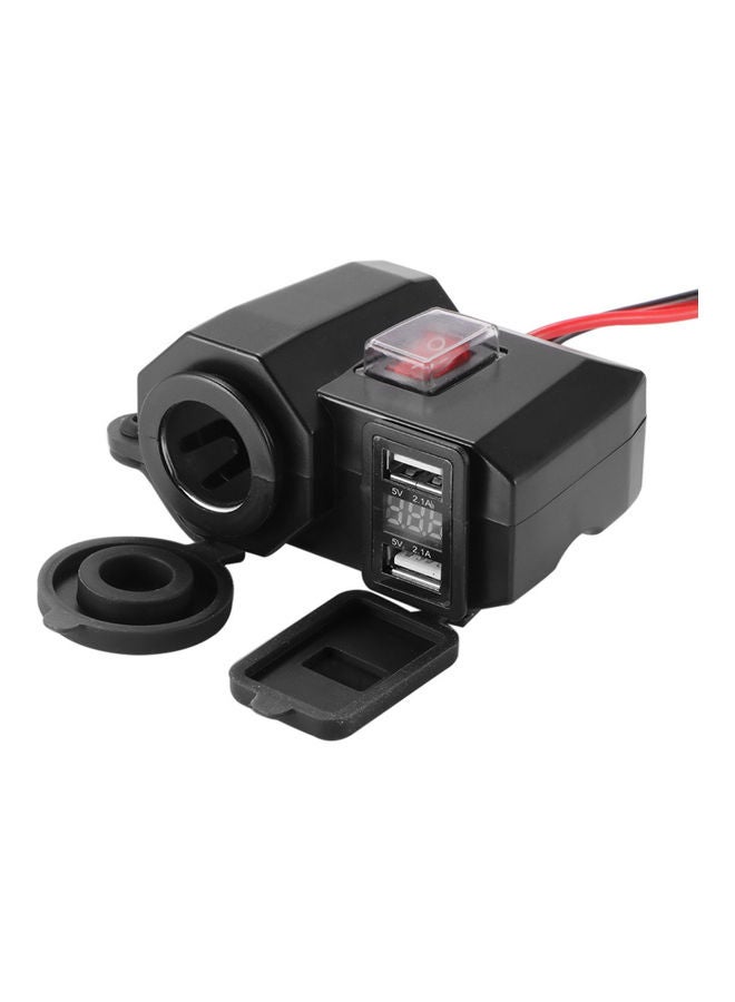 NIBEMINENT 3 in 1 Motorcycle Dual USB Charger Waterproof Lighter - Image 5