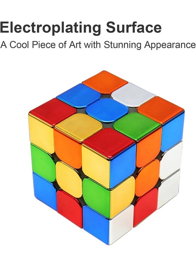 Cubelelo Cyclone Boys Metallic 3x3 Magnetic Speed Cube Puzzle | High-Speed Magnetic Technology | Sleek Metallic Finish | Ideal for Speedcubing | Kids Adults - Image 4