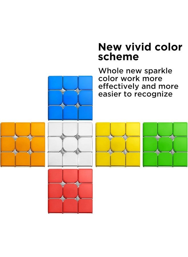 Cubelelo Cyclone Boys Metallic 3x3 Magnetic Speed Cube Puzzle | High-Speed Magnetic Technology | Sleek Metallic Finish | Ideal for Speedcubing | Kids Adults - Image 5