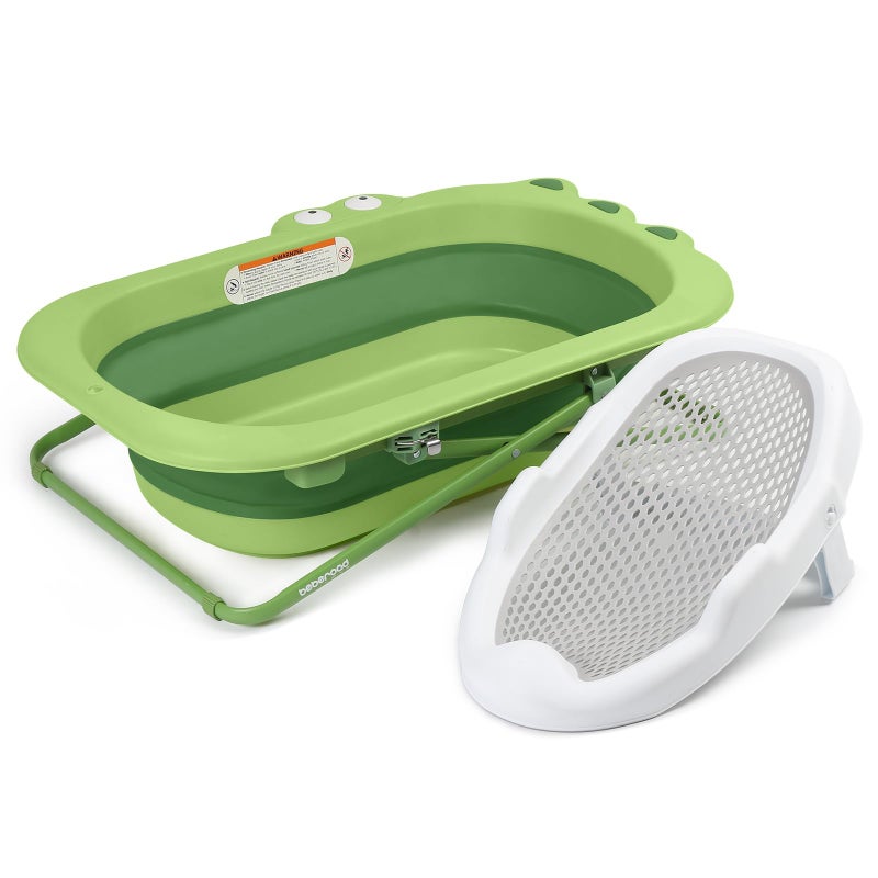 Beberoad Love Collapsible Baby Bathtub with Bath Support - Adjustable Infant Tub for Newborn to Toddler, Portable Bathtub with Non-Slip Design - Image 1