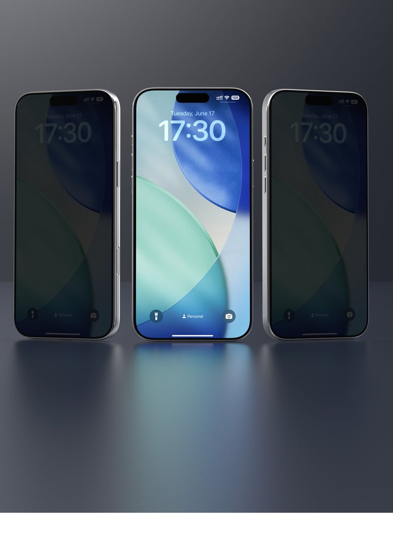 devia iPhone 17 Pro Max Privacy Screen Protector - 9H Hardness CSG Aluminum Tempered Glass with Auto-Fill, Military Grade Scratch and Shatter Resistant Screen Protector, High Clarity, Water and Oil Repellent Coating - Image 1