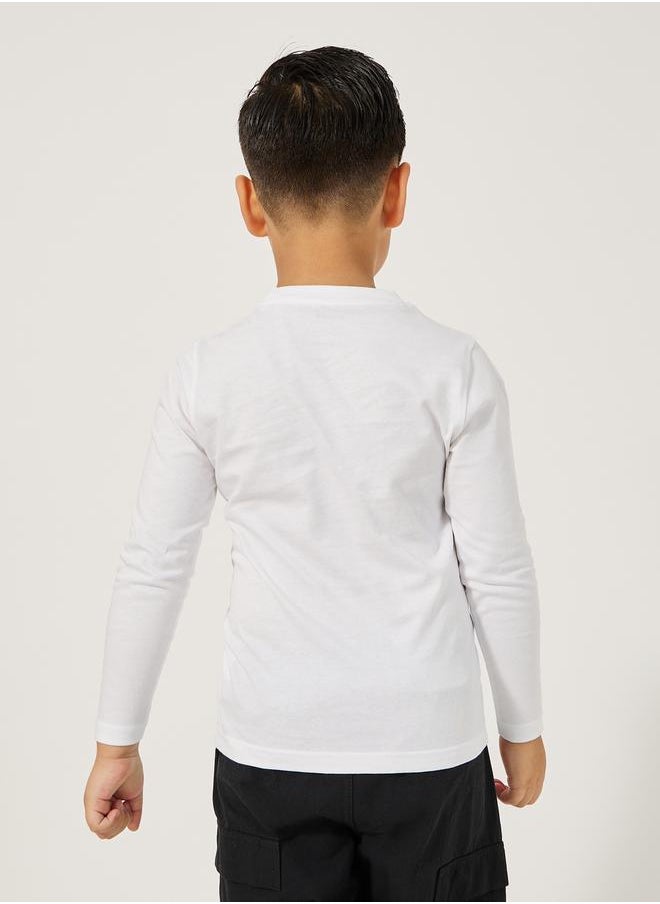 Styli - Graphic Print Round Neck T-Shirt - Image 1