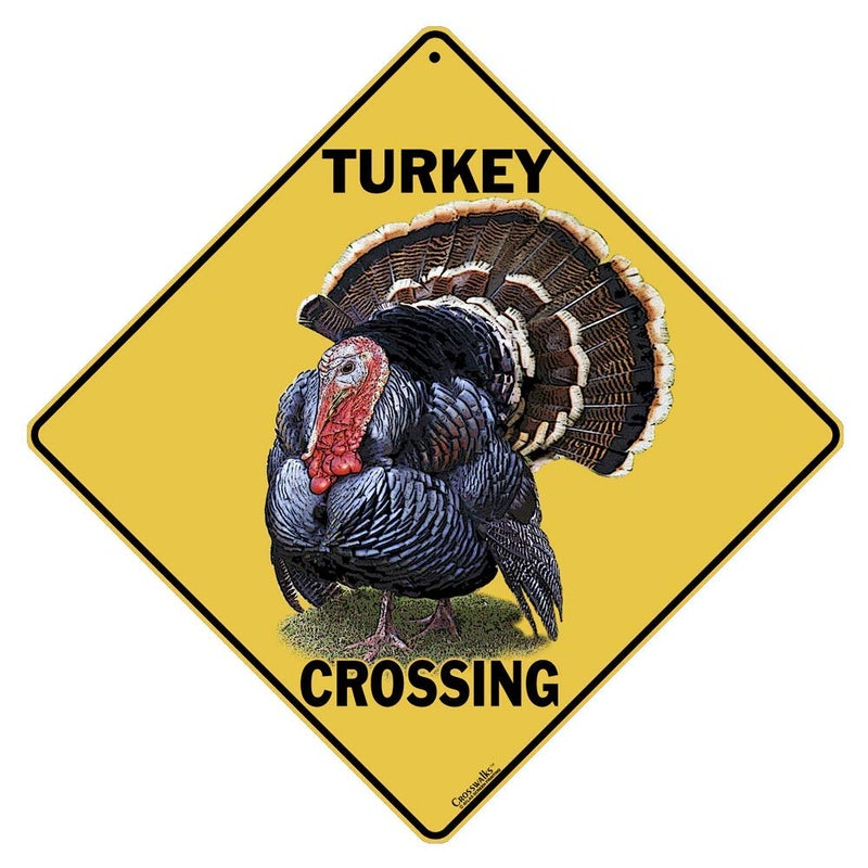كروس ووكس Crosswalks Turkey Crossing 12 "× 12" "علامة الألومنيوم (X412) - Image 1