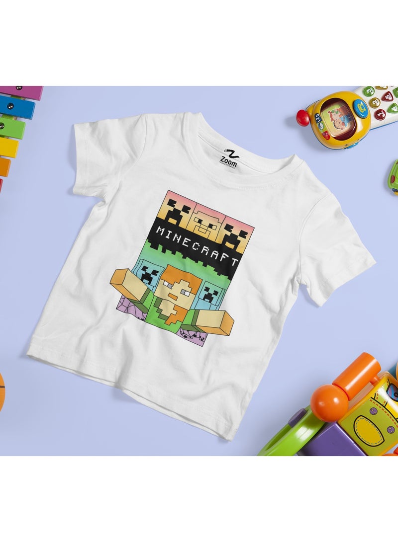 ZOOM تي شيرت أطفال بتصميم جديد من ماين كرافت كريبر