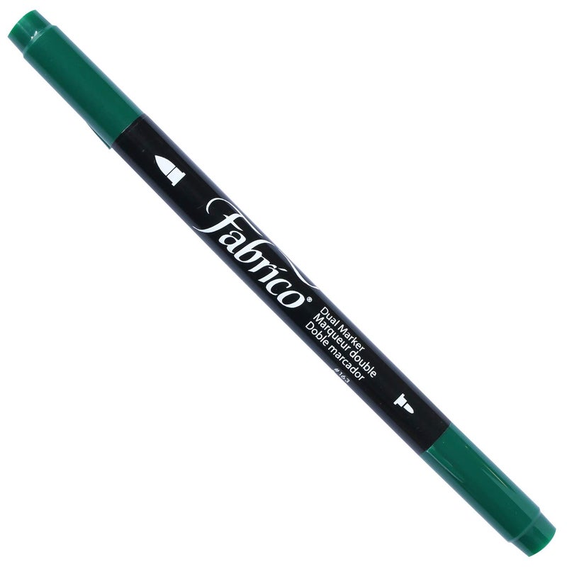 Tsukineko Dual-Ended Fabrico Marker Color-Fast, Color-Fastest Green - Image 5