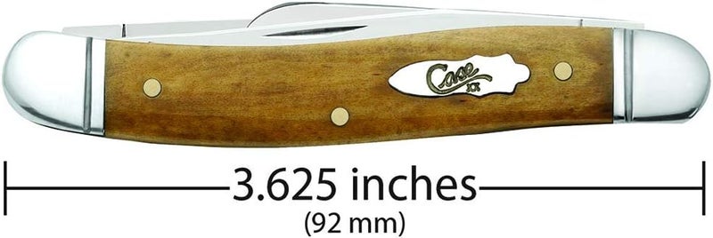 Case WR XX Pocket Knife Smooth Antique Bone Medium Stockman Item #58185 - (6318 SS) - Length Closed: 3 5/8 Inches - Image 2