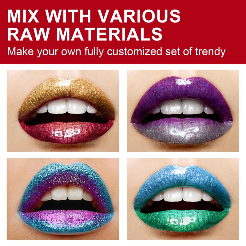 Eakroo 2Pcs Moisturize Lip Gloss Base Oil Material Makeup Primers, Non-Stick Lip Gloss Clear Primer for DIY Handmade Lip Oil Lip Plumper Lip Gloss Making Kit Supplies -100g (2Pack 100ml) - Image 3