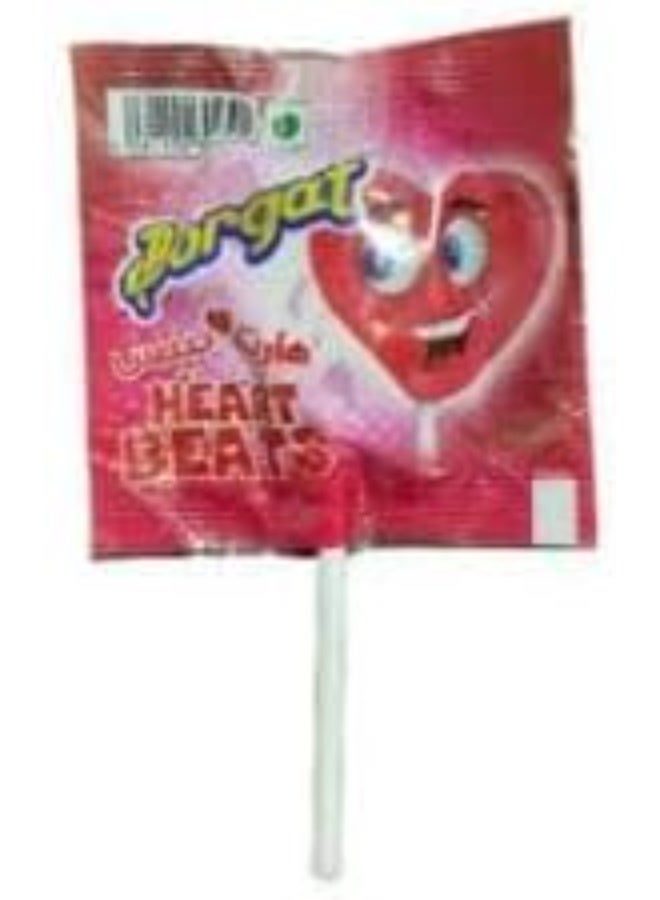 Borgat Heart-Shaped Lollipop Valentine's Day Candy, Classic Sweet Flavours, Pack of 15 - Image 4